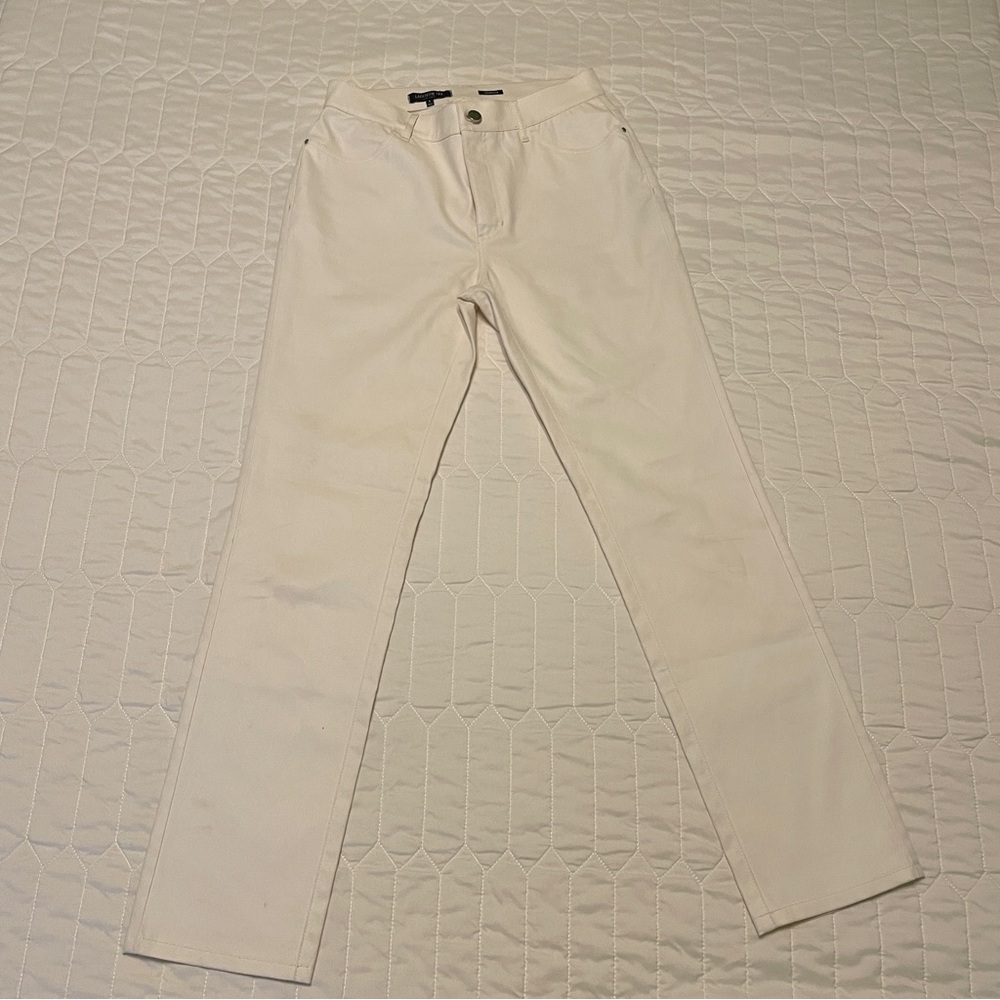LAFAYETTE 148 Thompson Waxed Denim Jeans Size 6 - Picture 3 of 7